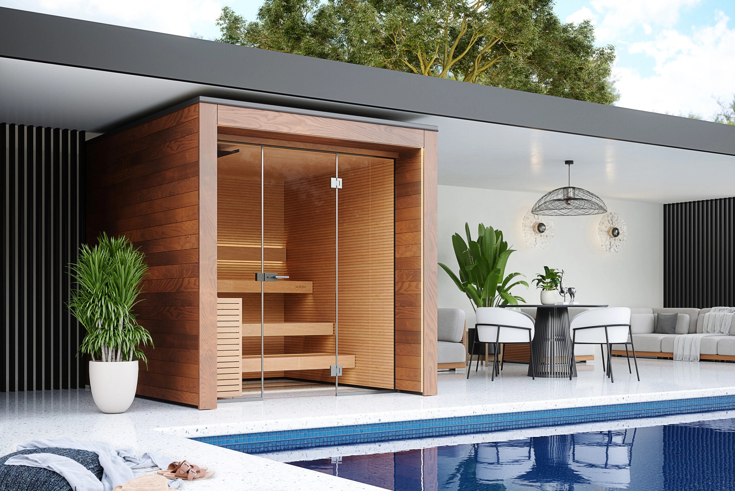 Aurea outdoor sauna